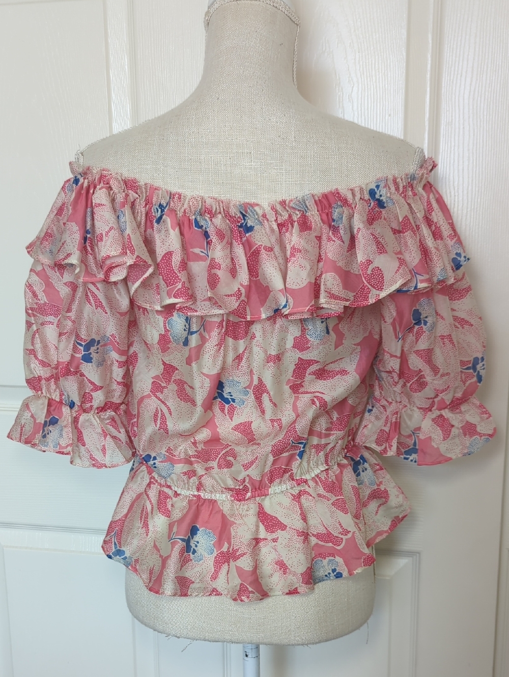 Ted Baker London Harina Off The Shoulder Pink Top - Picture 7 of 11